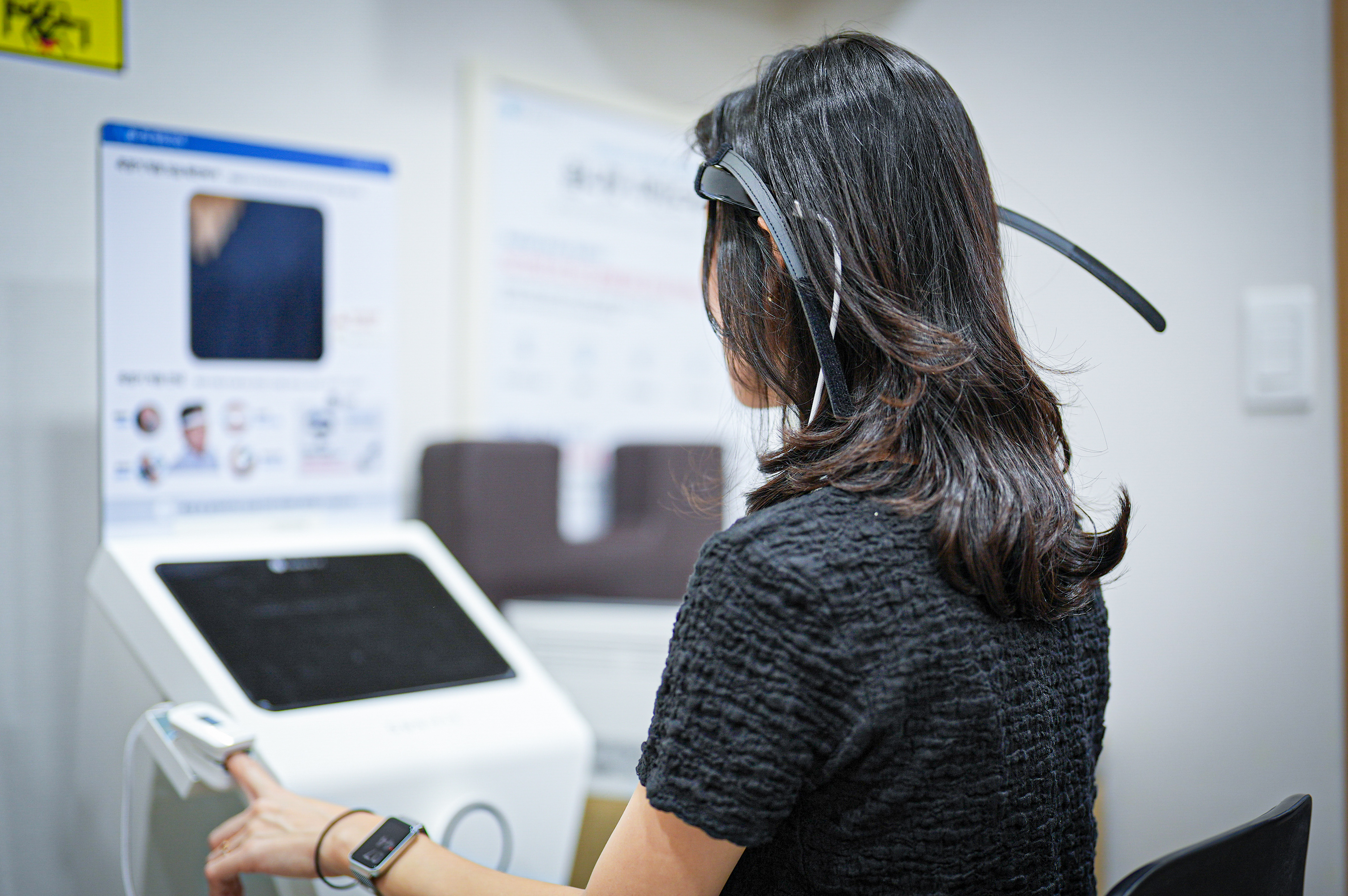 옴니핏 자율신경검사 HRV 측정 장면 - 고양시 한의원