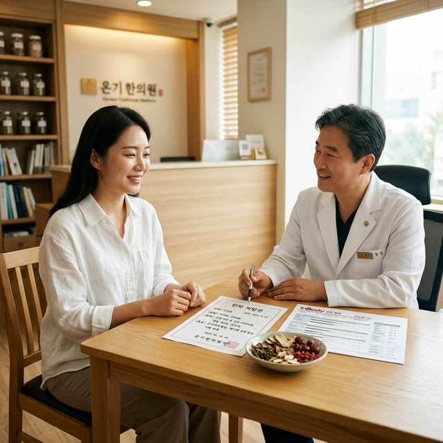 체질별 맞춤 한약 처방 — 한의사와의 1:1 상담으로 근본 원인을 파악합니다