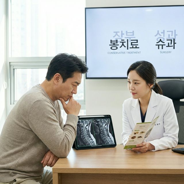 목디스크 보존치료로 좋아질 수 있는 경우 vs 빠른 정밀 평가가 필요한 경우