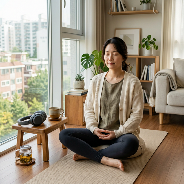 이명 생활관리 명상